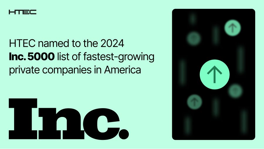 HTEC was named to the 2024 Inc. 5000 list of fastest-growing companies in America 